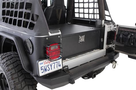 large metal storage box for jeep wrangle tj|jeep wrangler unlimited storage space.